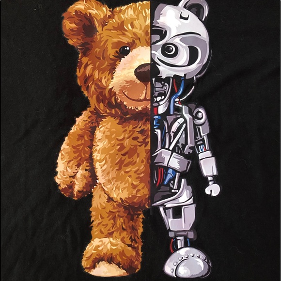 New Robotic Bear T-Shirt - Picture 3 of 7